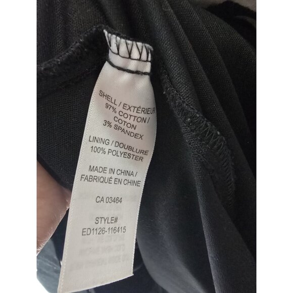 Ricki's Sleeveless Black A-Line Dress with White Abstract Floral Print- Size 4 - Picture 6 of 8